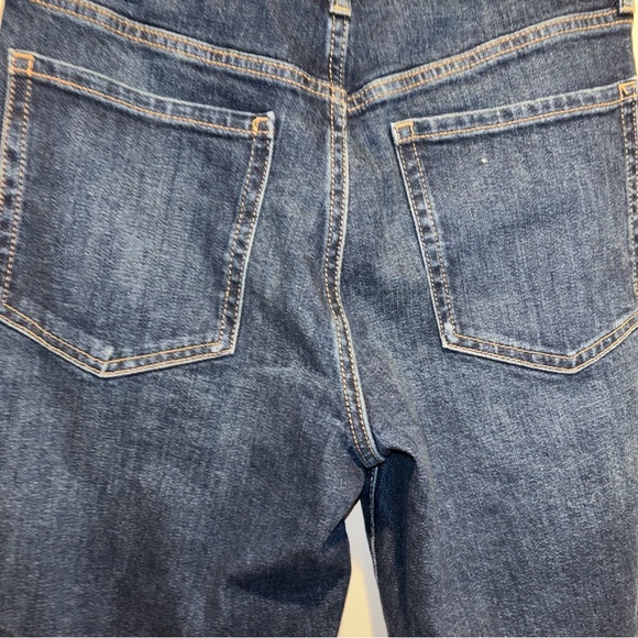 Old Navy Blue Denim High Rise O.G. Button Fly Straight Jeans Size 6 - Picture 7 of 15